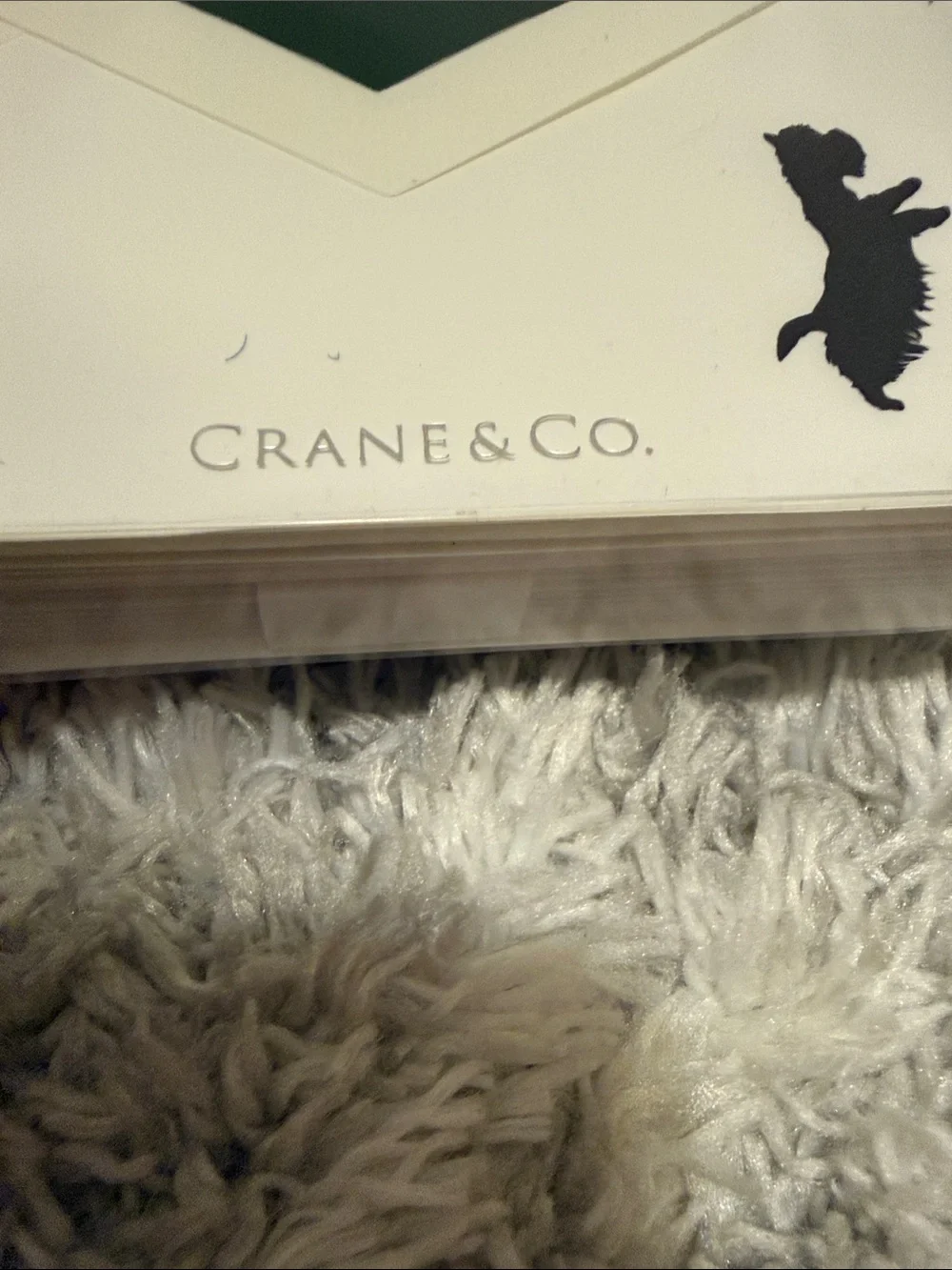 Crane & Co. Scottie Hand Engraved Notes on Pearl White Kid Finish paper.
